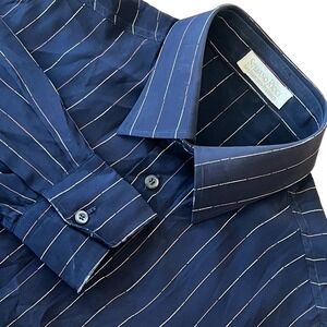 Stefano Ricci 100% Silk Shirt Mens 38/M Luxury Long Sleeve Button Up Italy Made